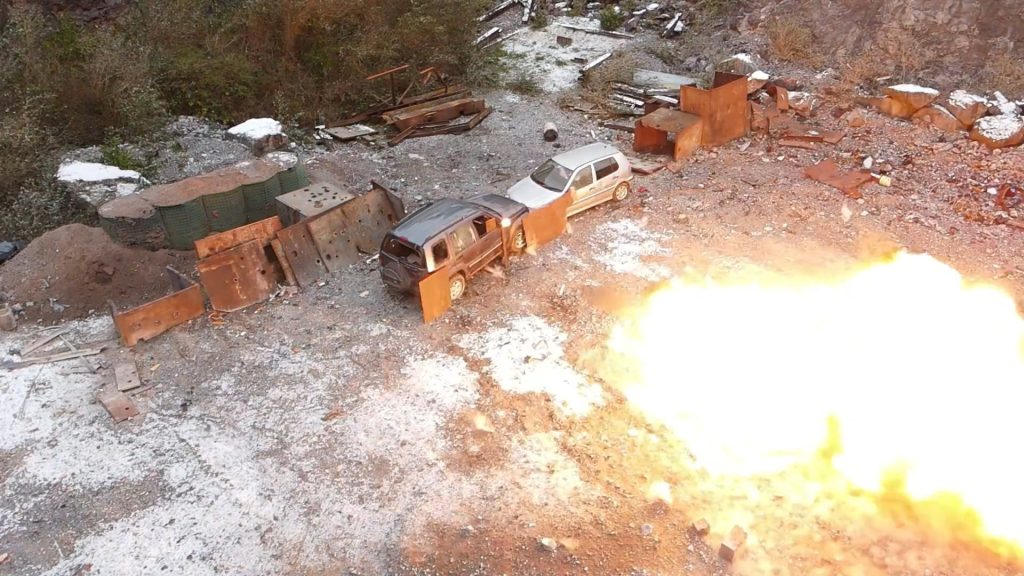 A still from a Vesuvius Gladius video