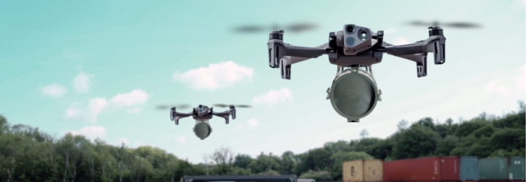 UAS armed with Gladius SP charges
